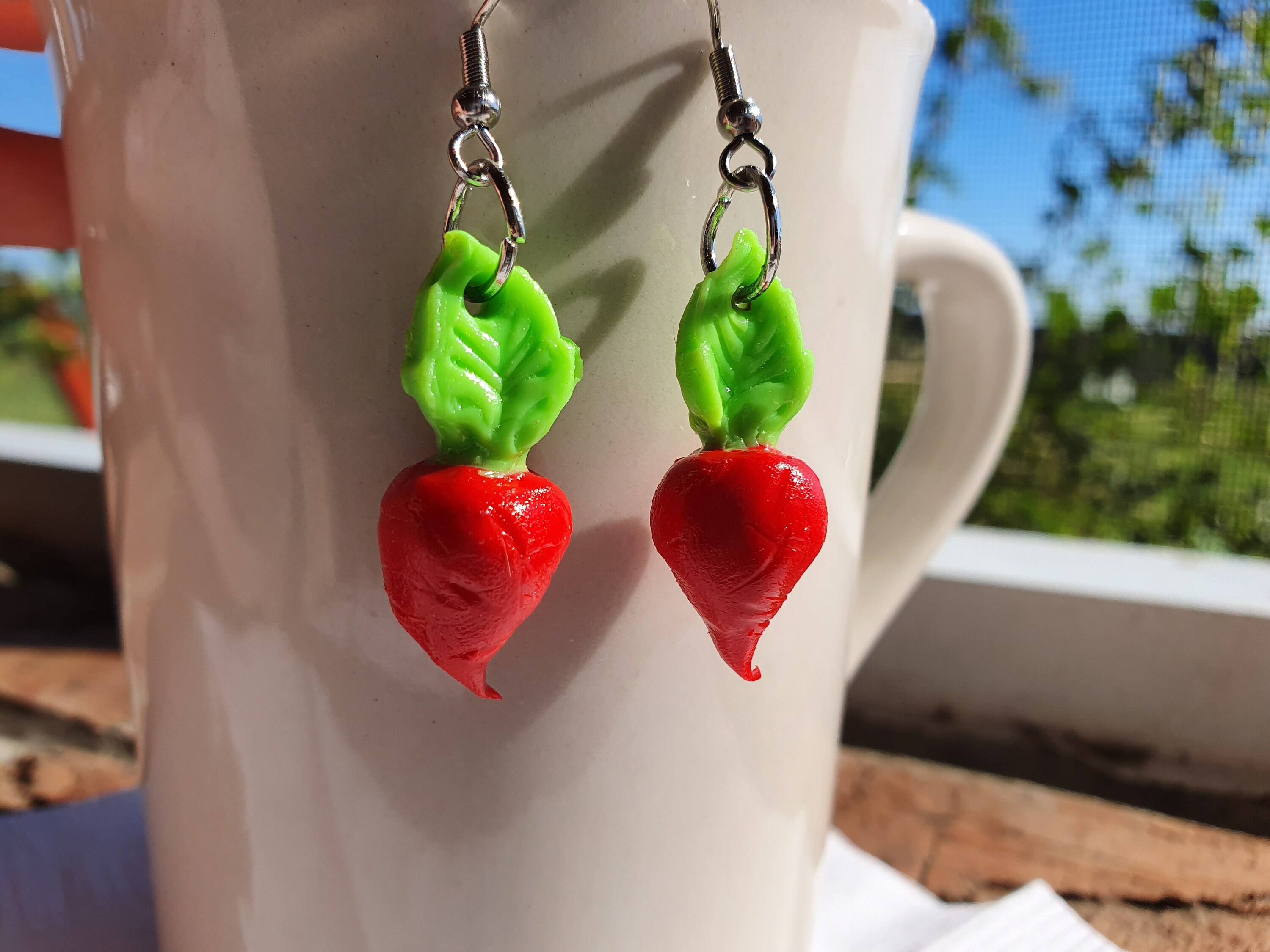 Radish Earrings Etsy