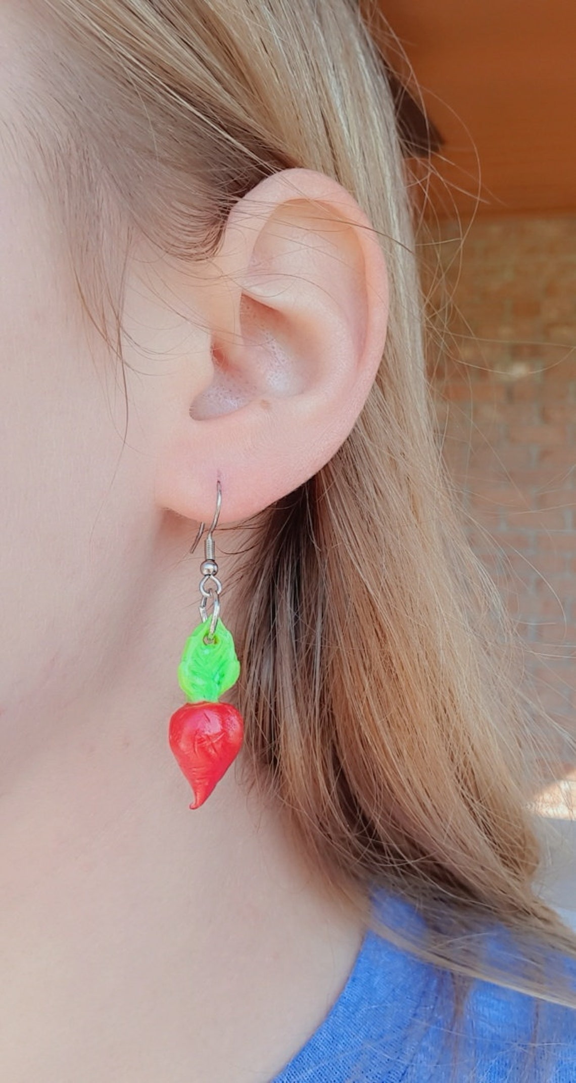 Radish Earrings Etsy
