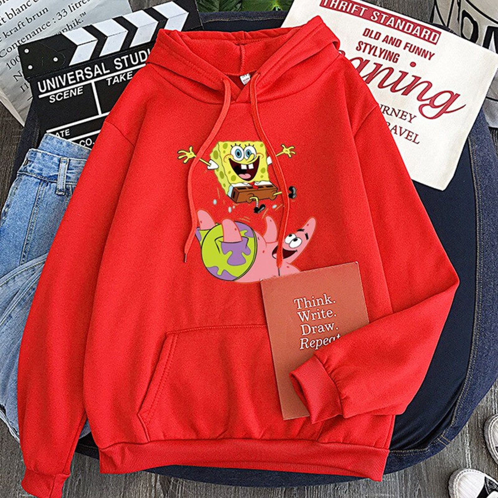 sponge bob and patrick hoodie