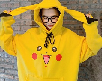 yellow pikachu hoodie