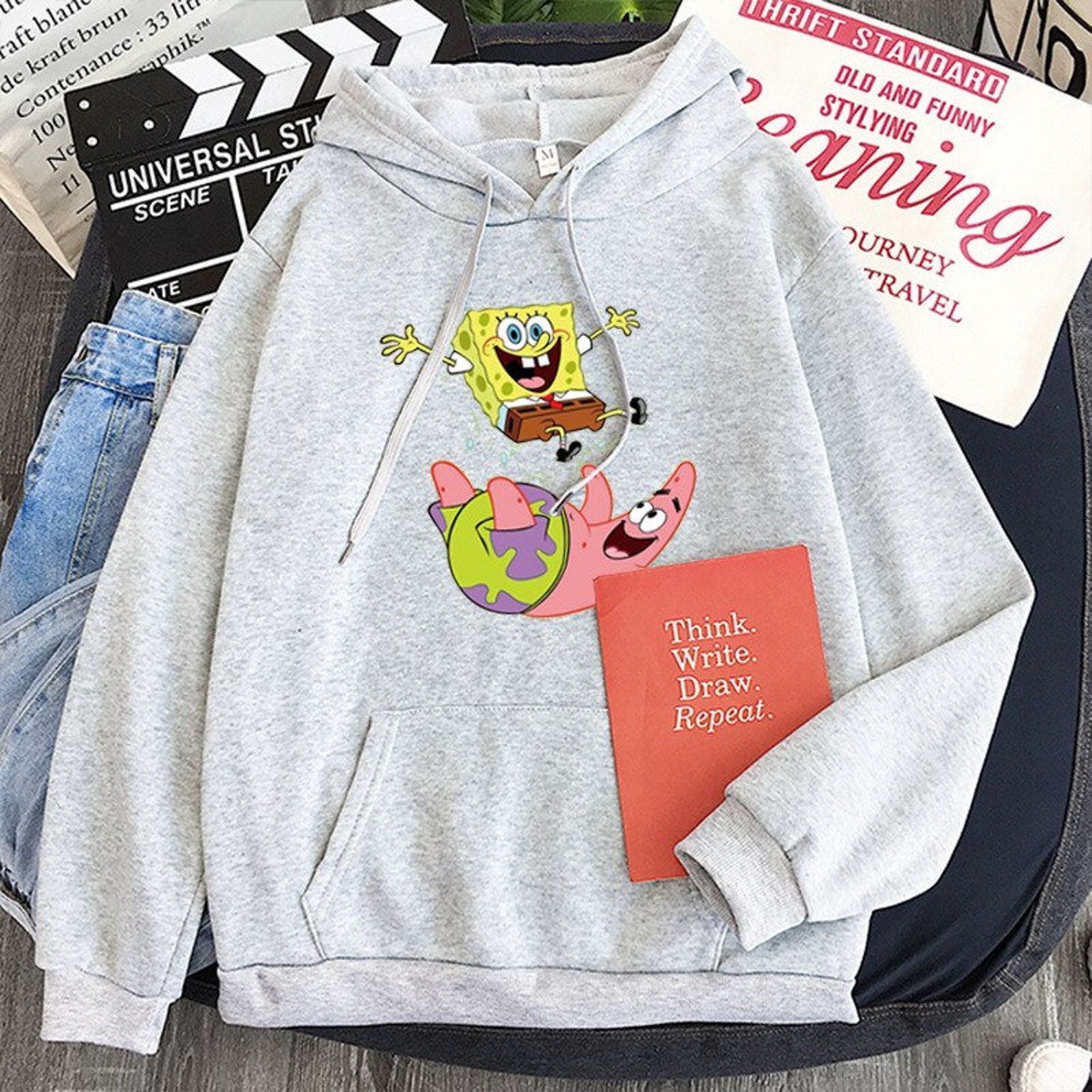 sponge bob and patrick hoodie