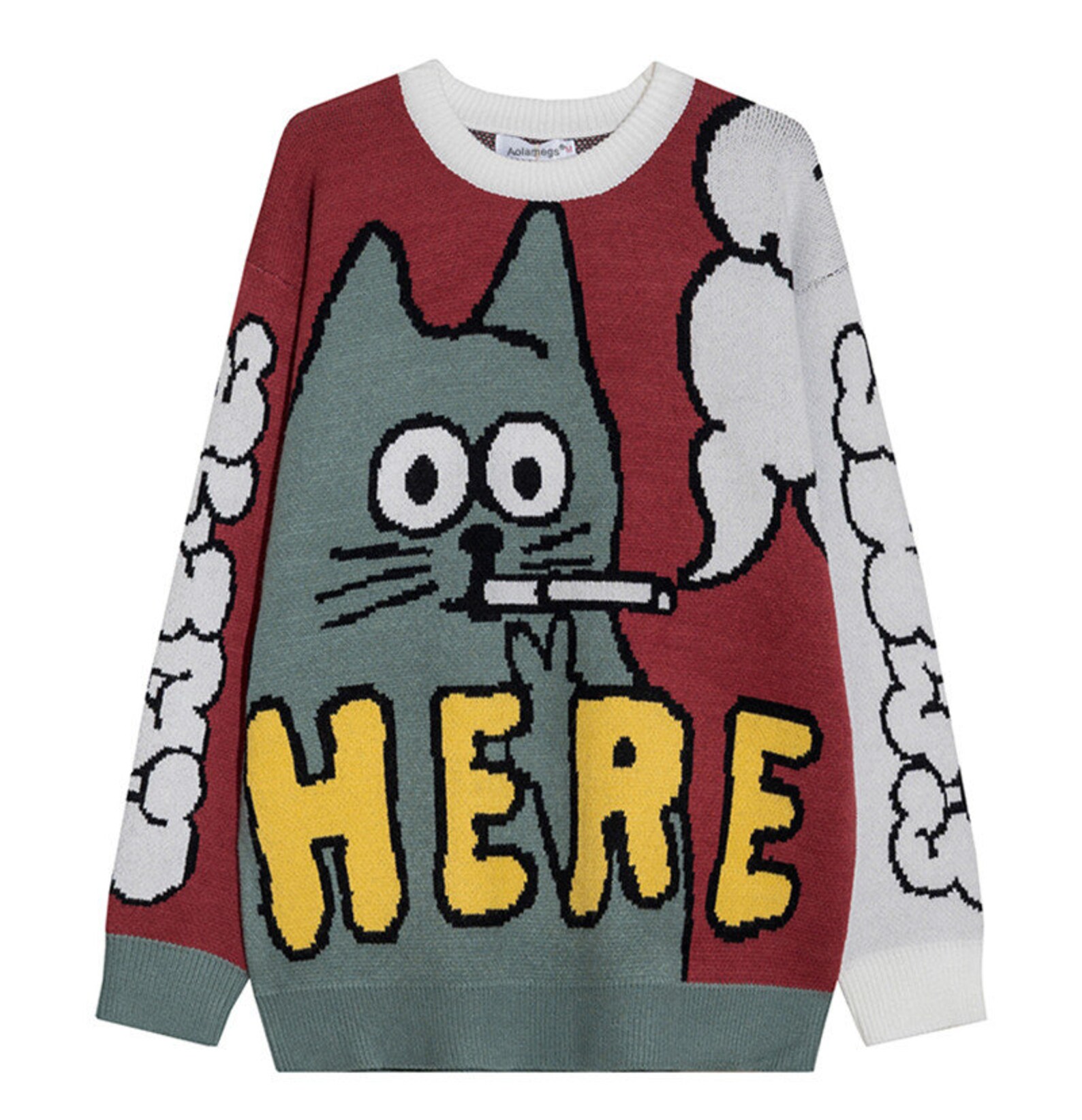 Anime Cartoon Knitted Sweater Kawaii Clothing Harajuku Etsy