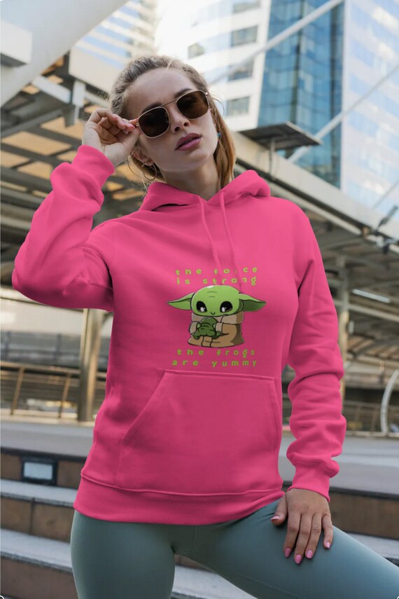 Baby Yoda Hoodie Baby Yoda Sweatshirt Baby Yoda Mandalorian Etsy