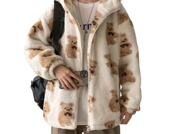 teddy bear zip jacket