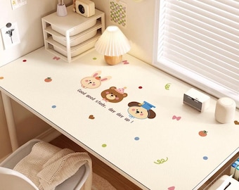 Cartoon Desk Mat for Children, Custom Size, Waterproof