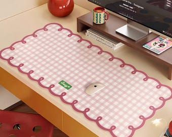 Custom Cute Waterproof Table Mats, Personalized Desk Mat, Cute Gaming Mouse Pad, Deskpad Deskmat, Cozy Gamer Girl Gifts, Simple Mousepad