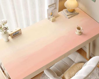 Sunset Oil Painting Desk Mat, Kawaii Mousepad, Sky Desk Decor