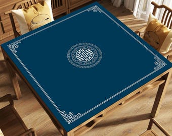 Custom Size Mahjong Table Mat, Non-Slip Rollable Table Cover, Gifts for Players