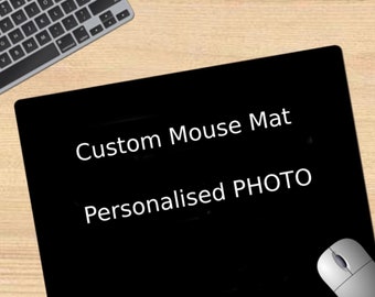 Personalised Photo Mouse Mat, Custom Your Picture Mouse Pad, Office Gift Mouse Mat, Personalized Mousepad, Desk Accessories, Any Image Gift