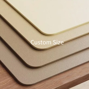 PVC Custom Desk Mat, Custom Size Desk Mat, Large Leather Desk Mat, Office Waterproof Mouse Pad, Desk Surface Protector, School Gaming Mat