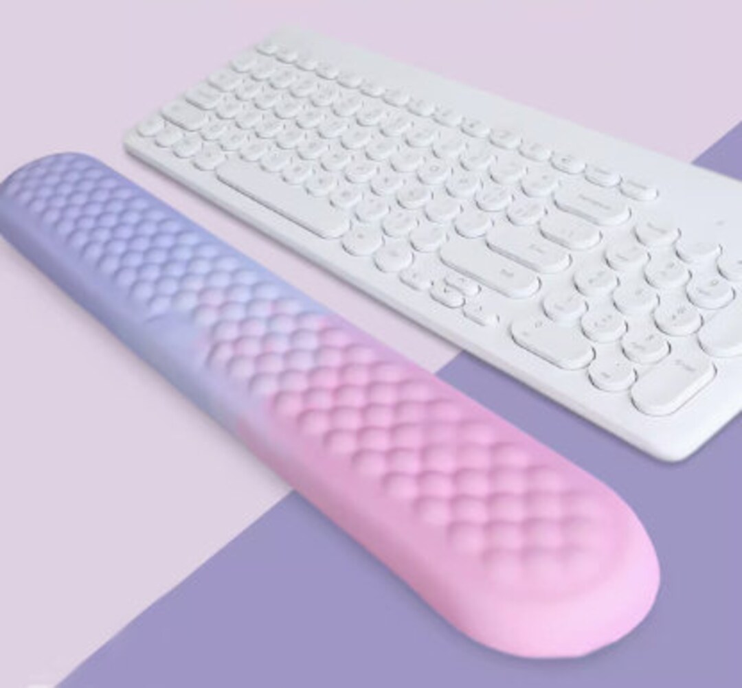 Pinkpurple Gradient Wrist Rest Mechanical Keyboard Hand Etsy