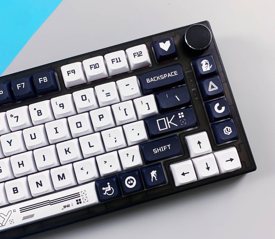 Black Print Keycaps Set Mechanical Keyboard Keycaps Set XDA - Etsy