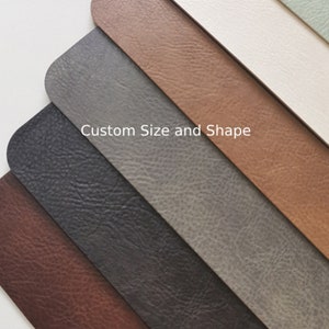 Cowhide PU Desk Mat, Custom Size and Shape Desk Mat, Large Leather Desk Mat, Waterproof Table Surface Protector, School Gaming Desk Mat