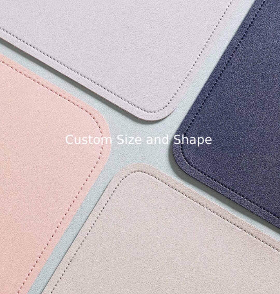 Leather Office Desk Mat, Custom Size Desk Mat, Waterproof Large Mouse
