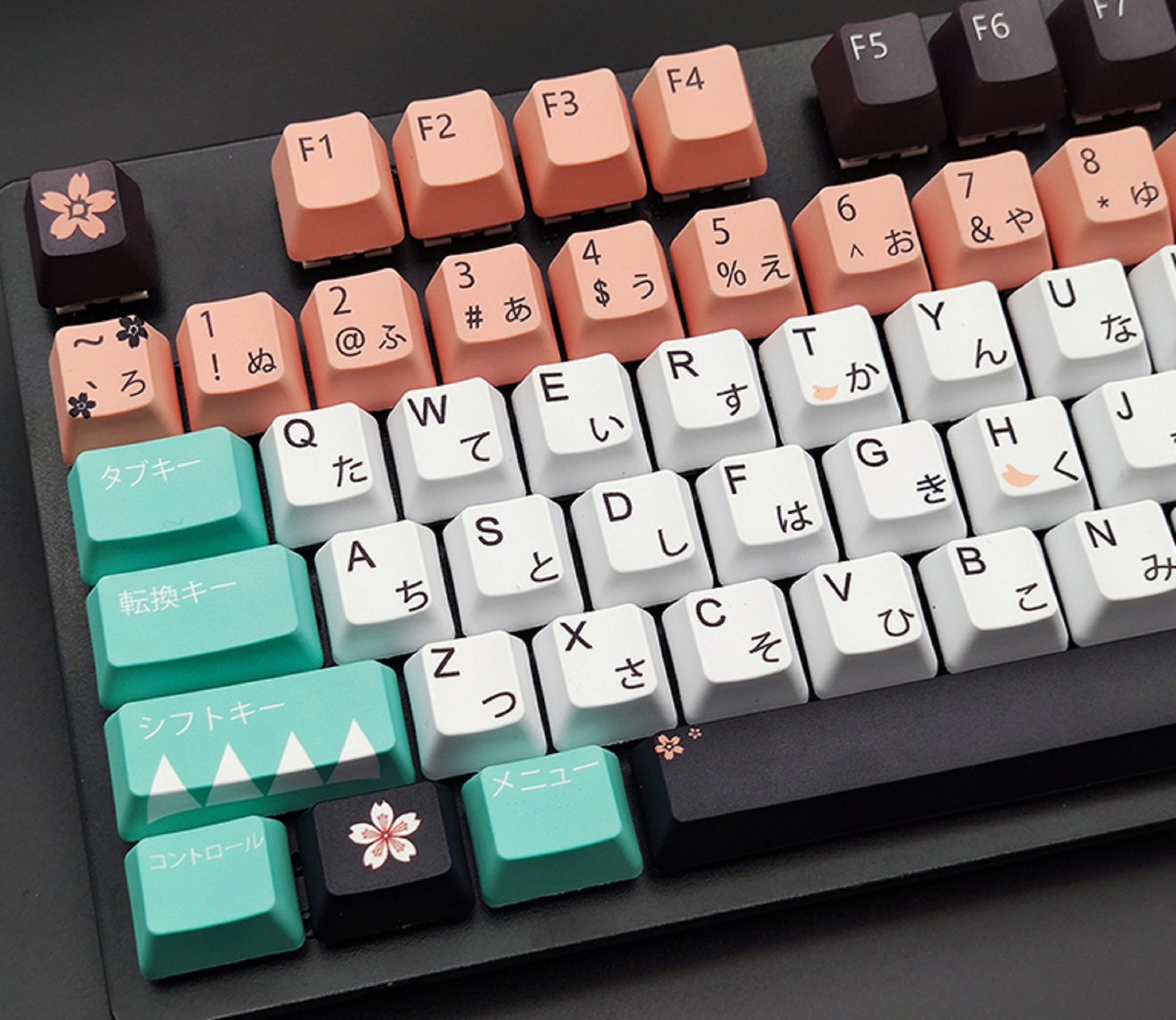 Cherry Blossoms Keycaps Set OEM Artisan Keycaps Set 87 104 Etsy