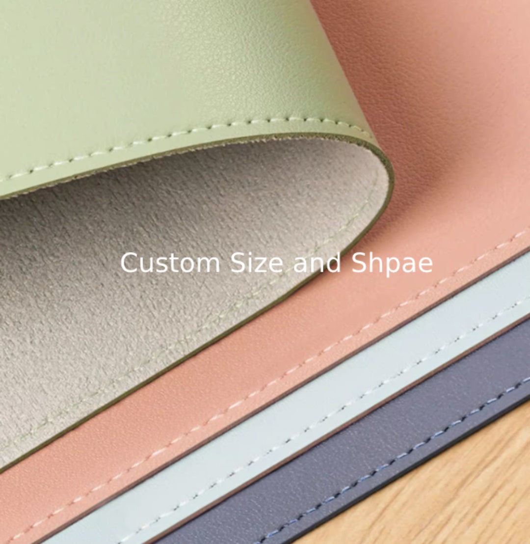 Large Custom Size Desk Mat, Office Desk Mat, Leather Waterproof Desk