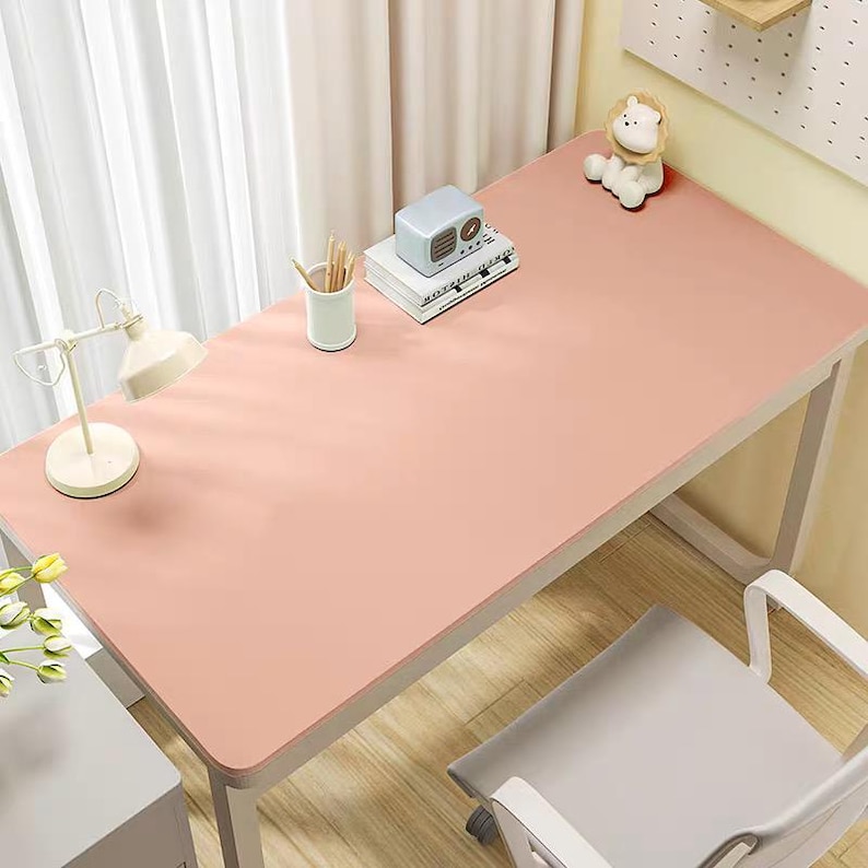 Leather Desk Mat, Custom Size Desk Mat, Large Desk Mat, Office Desk Mat ...