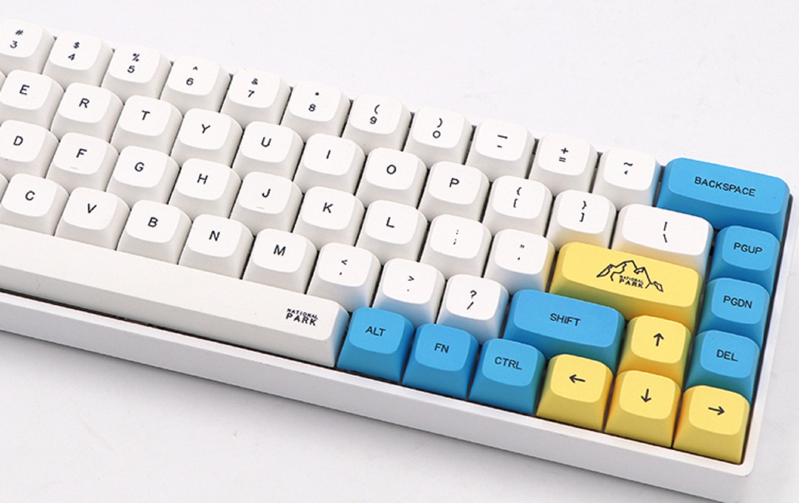 White & Blue Keycaps Set GKA Artisan Keycaps Set 64 68 96 Etsy