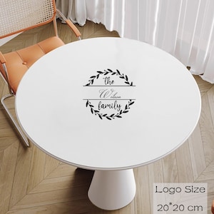 Custom The Family Desk Mat, Custom Name Round Mat, PVC Leather Large Mat, Custom Size Desk Mat, Desk Surface Protector, Gift For Husband