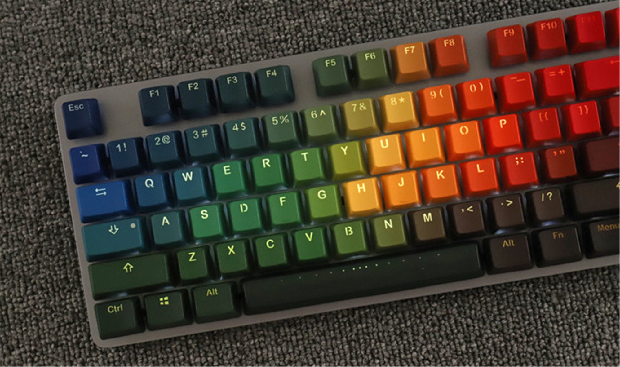 Colorful Keycaps Set OEM Artisan Keycaps Set 87 108 Resin MX Etsy