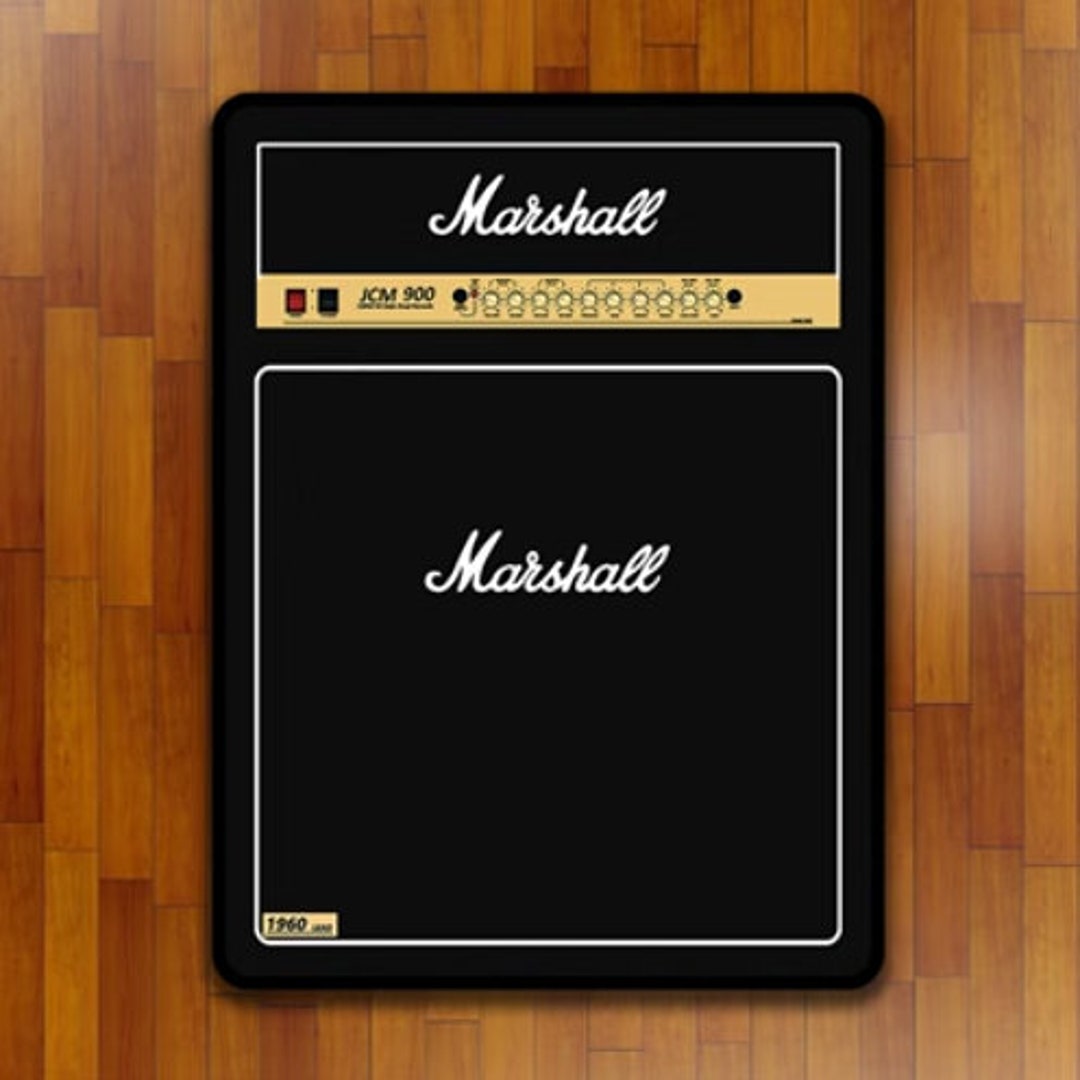 Marshall Band Desk Mat, Rock Rehearsal Room Desk Mat, Recording Studio