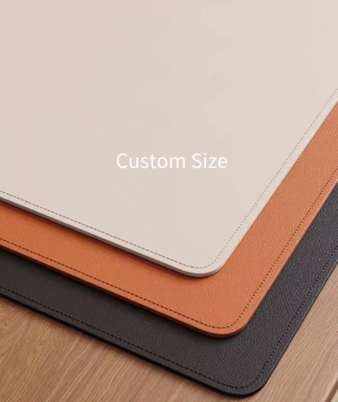 Large Desk Mat, PVC Leather Desk Mat, Custom Size Desk Mat, Office