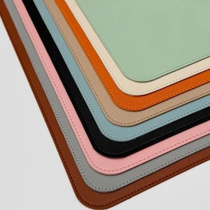 Extra große Schreibtischmatte, doppelseitige Schreibtischmatte aus PU-Leder Kork, Tischoberflächenschutz mit genähter Schreibtischmatte, Desktop-Tastatur-Pad