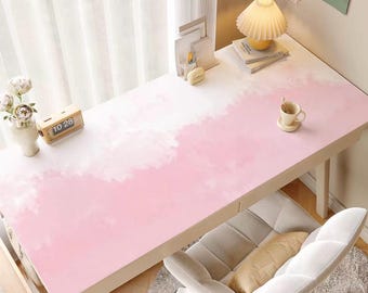 Pink Sky Desk Mats, Custom Mouse Pad, Office Teacher Coworker Gift, Galaxy Mouse Pad, Extended Mouse Pad, Enchanting Desk Mat