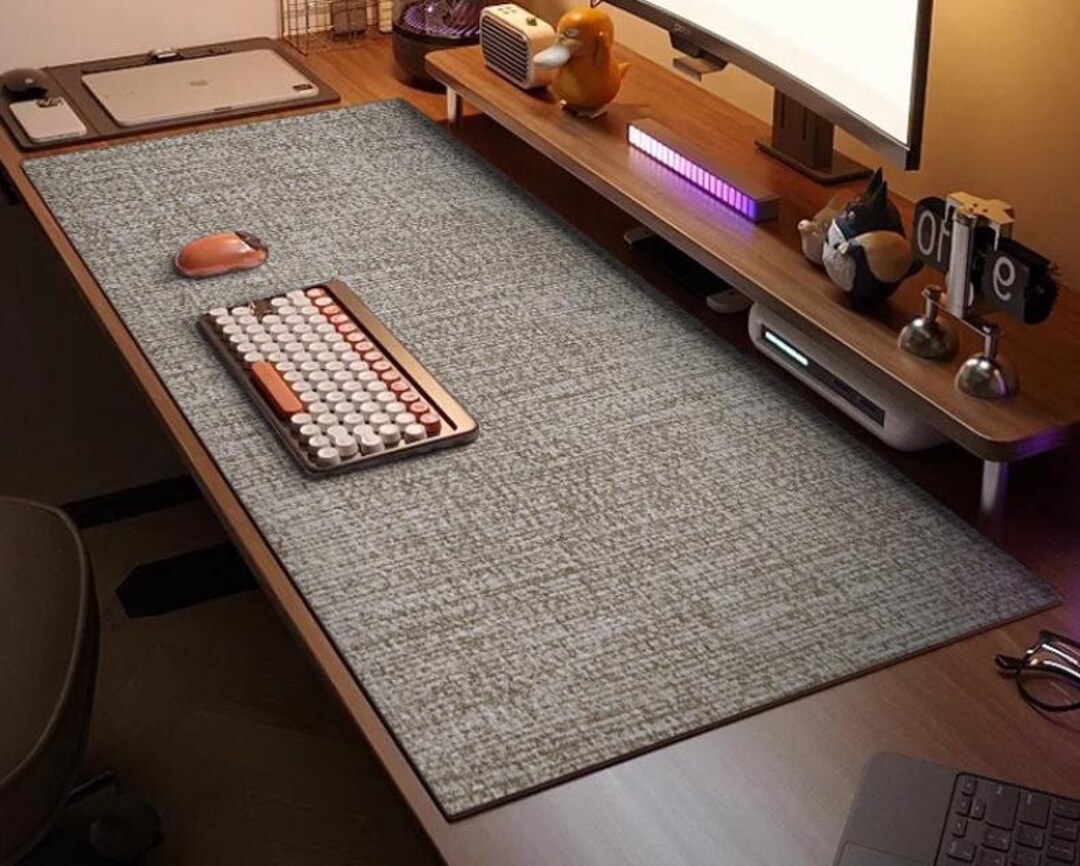 Coldtop Leather Desk Mat, Custom Size Desk Mat, Waterproof Large Desk Mat, Desk ...