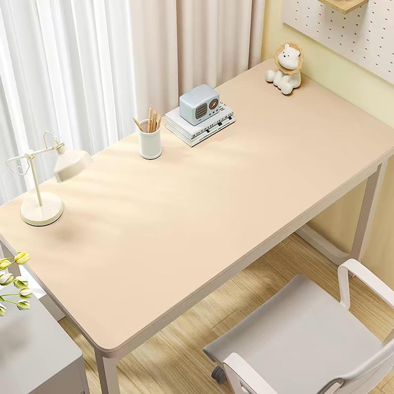 Leather Desk Mat, Custom Size Desk Mat, Large Desk Mat, Office Desk Mat ...
