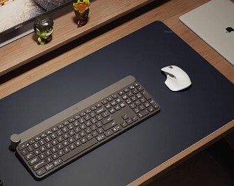 Tappetino da scrivania in silicone, tappetino antiscivolo impermeabile, tappetino per mouse extra large, protezione per superficie scrivania, accessori per scrivania computer ufficio