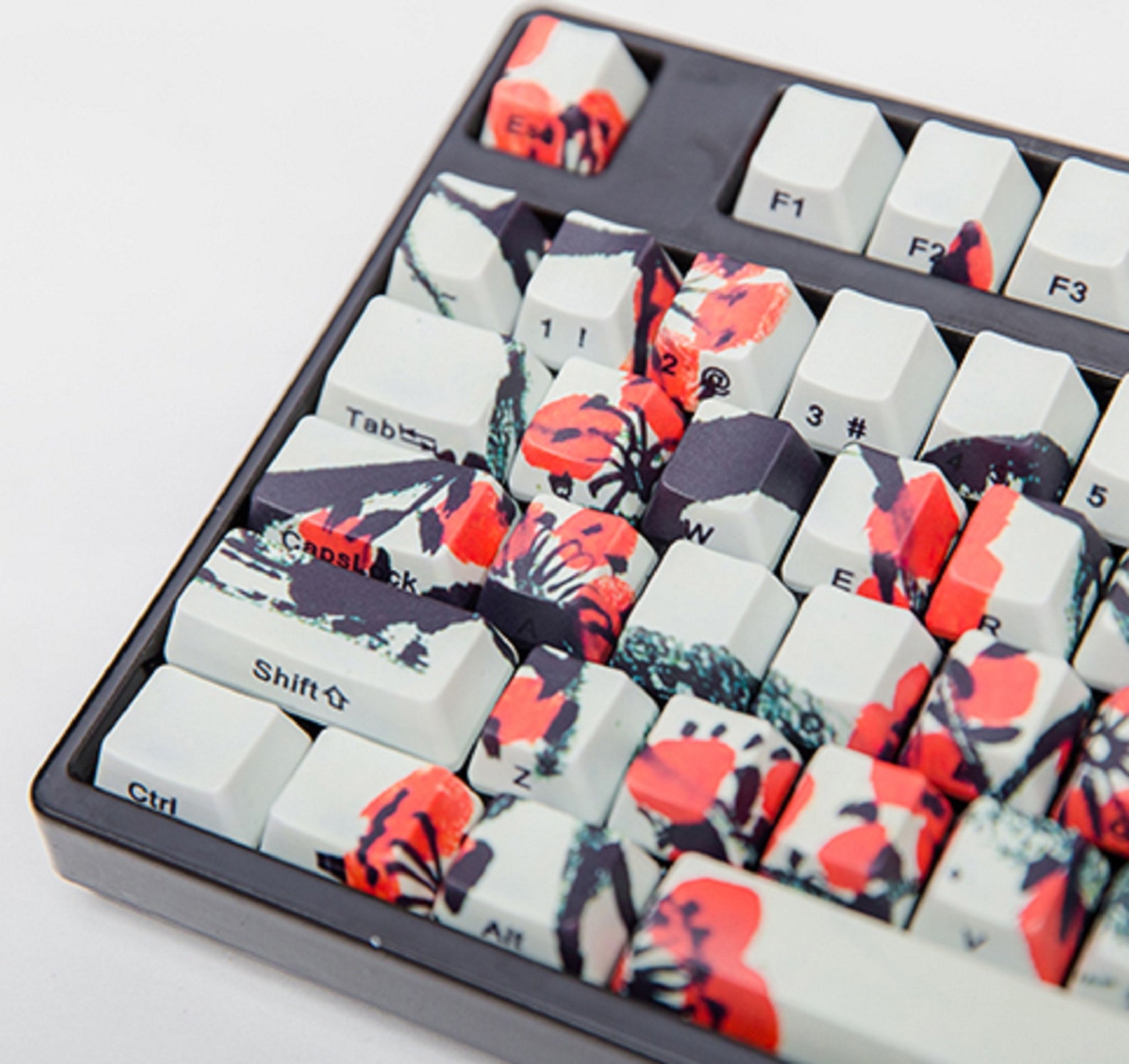 Plum Blossom Keycaps Set Cherry & OEM Artisan Keycaps Set 60 Etsy
