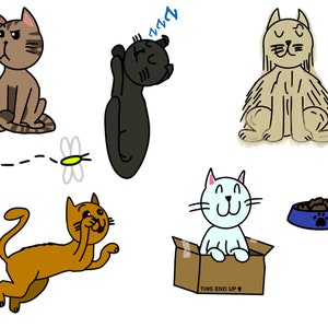 Cute Cats Sticker Page