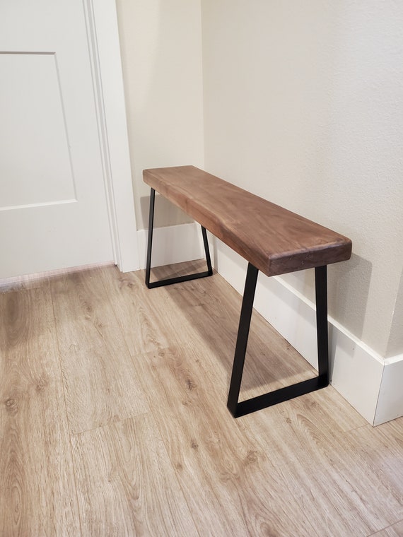 Bench Side Table Entry Way Bench End of Bed Bench Table Bench Rustic Bench Live Edge Narrow Bench Skinny Bench Etsy UK