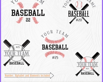 Baseball Team Name Custom SVG Design, Baseball Team Shirt Design, Baseball Svg, and Baseball Logo  Cut files for your craft work