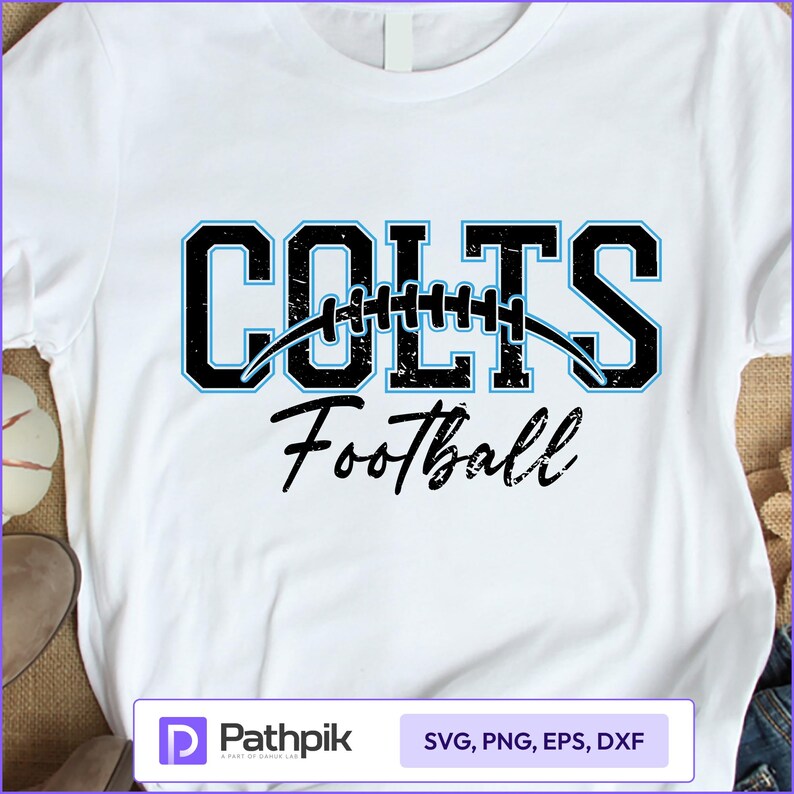 Colts Football SVG, Bold, Clean, and Distressed Team Design for Fans - Etsy