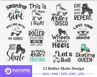 Roller skate SVG, Cut files for your crafting work