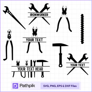 Ironworker SVG, Spud Wrench SVG, Iron Worker svg, Union Ironworker with Crossed Spud Wrenches SVG