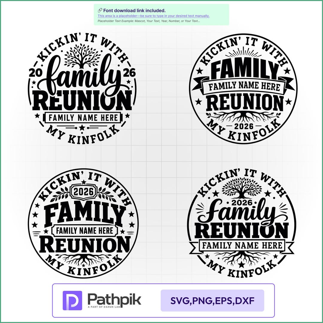 Family Reunion SVG Bundle, Custom Family Reunion Shirt PNG, Family Name ...