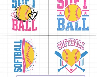 Softball SVG Bundle, Softball SVG PNG, Softball Shirt Cricut Files, Sports Sublimation Designs