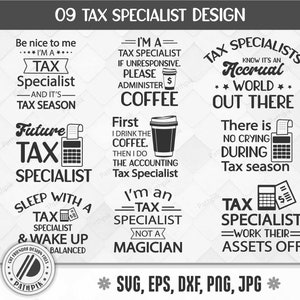 File SVG di Tax Specialist per il tuo lavoro di artigianato