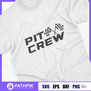 Pit Crew Svg v1, Pit Crew Gift Svg, Pit Crew Family T Shirt Design, Regalo di compleanno, Compleanno Disney in formato SVG, Corse in formato SVG, Auto da corsa in formato SVG,