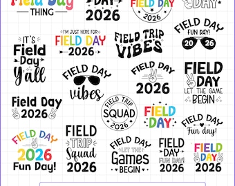 Field Day 2026 SVG 20 Design, School Field Day, Teacher Svg, Funny Teacher Shirt Png, Field Day Shirt, Field Day 2026 SVG Bundle,