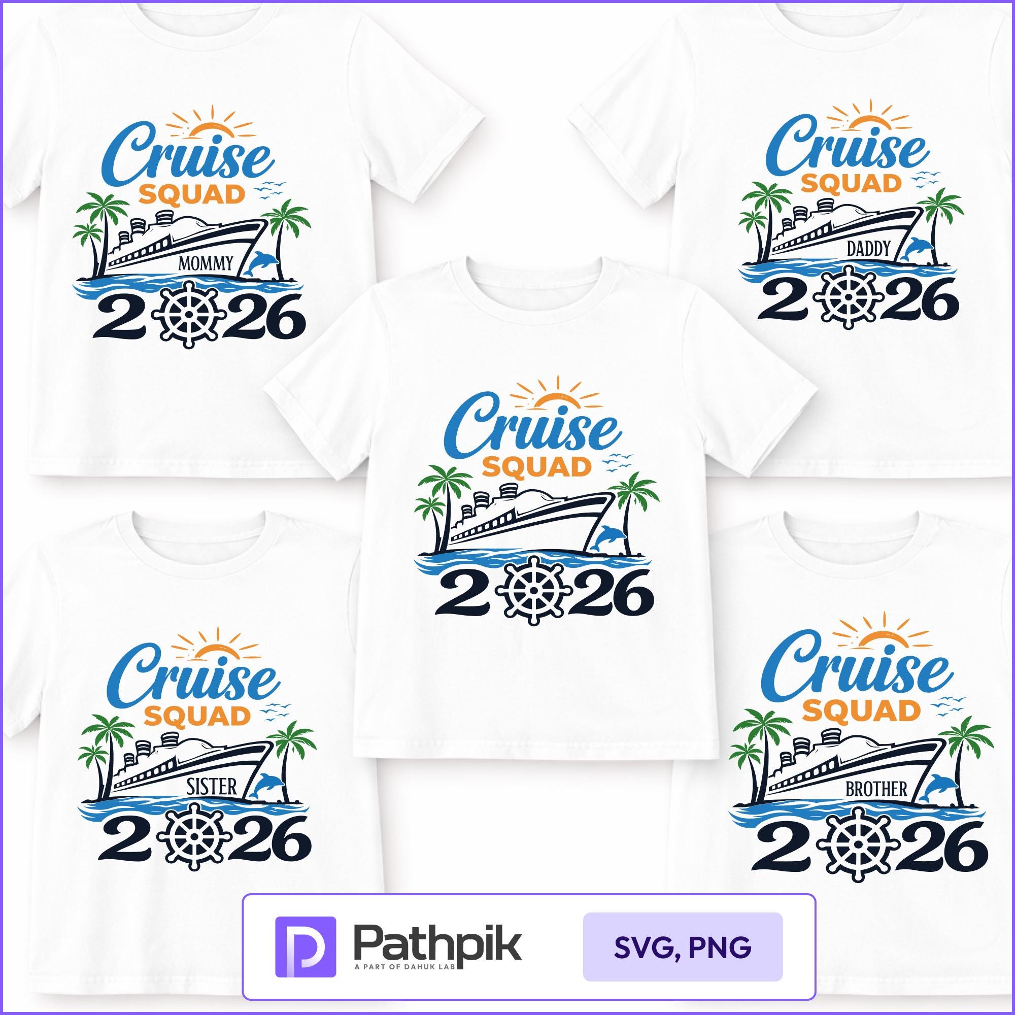 Cruise Squad 2026 SVG PNG Bundle, Family Vacation Shirt Designs - Etsy