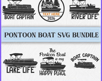 Stegboot SVG Bundle, Lake Life, River Life (Digitale Dateien)