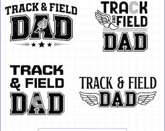 Track and Field Dad SVG PNG, Sports Shirt Designs