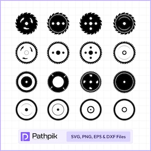 Sawblade SVG, Saw Blade Vector, Saw Mill Logo, Sawblade Cut File