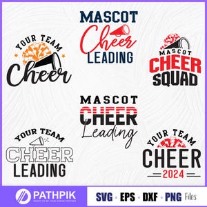 Cheer Bundle Svg Design, Cheerleader Bundle, Cheerleading T shirt Design, , Cheer Team Shirt Bundle, Cheer Gift  Cricut Cut Files