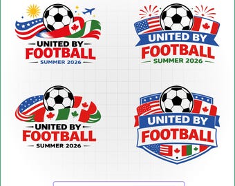 United by Football Summer 2026 SVG, PNG (Digital Download)