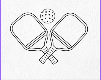 Pickleball paddles Svg,  Pickleball clipart, Pickleball silhouette, Pickleball paddles outline Gifts Pickleball paddles Tshirt